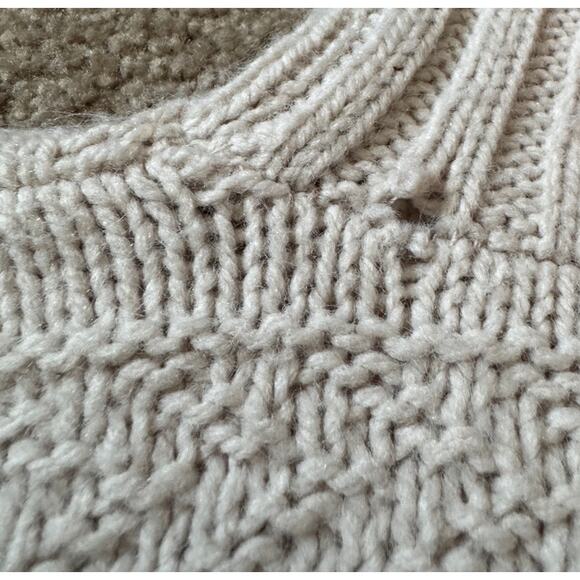 Vintage Munsing Wear Turtleneck Sweater Cream Retro Classic Grandpa Made in USA - Picture 7 of 7